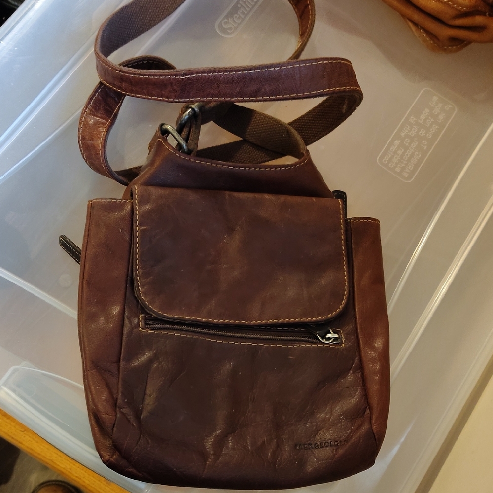 Jack Georges Leather Crossbody Bag